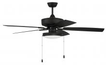 Craftmade OP119FB5 - 52" Outdoor Pro Plus Ceiling Fan w/Blades & LED White Slim Pan Light Kit