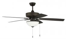 Craftmade OP211ESP5 - 52" Outdoor Pro Plus Ceiling Fan w/Blades & LED White Bowl Light Kit