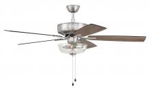 Craftmade P101BNK5-52DWGWN - 52" Ceiling Fan w/Blades, Clear Bowl LED Light Kit