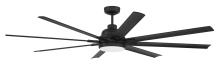 Craftmade RSH72FB8-NWF - 72" Ceiling Fan w/DC Motor, Blades, LED Light Kit, Wet Rated, Non WiFi
