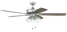 Craftmade S104BNK5-60DWGWN - 60" Ceiling Fan w/Blades, 4 Clear Glass Light Kit