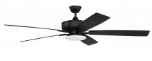 Craftmade S112FB5-60FBGW - 60" Ceiling Fan w/Blades, Low Profile Light Kit