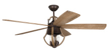 Craftmade WIN56ABZWP5 - 56" Ceiling Fan w/Blades & Light Kit