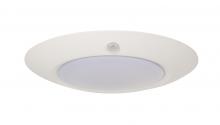 Craftmade X9007M-W-LED - 6" LED Flushmount w/Motion Sensor, 15w, Title 24, JA8, Wet Rated