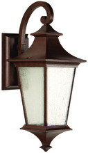 Craftmade Z1364-AG-LED - Argent II LED 1 Light Medium Wall Mount in Aged Bronze with Clear Seeded Glass