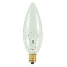 Bulbrite 490025 - 25W B10 TORPEDO CLEAR E12 120V