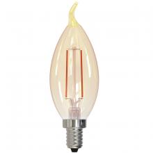 Bulbrite 776903 - 2.5W LED CA10 2100K FILAMENT NOSTALGIC E12 FULLY COMPATIBLE DIMMING