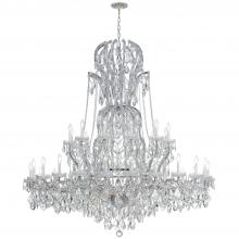 Crystorama 4460-CH-CL-MWP - Maria Theresa 64'' Hand Cut Crystal Polished Chrome Chandelier