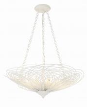 Crystorama DOR-B7706-MT - Doral 24'' Matte White Chandelier