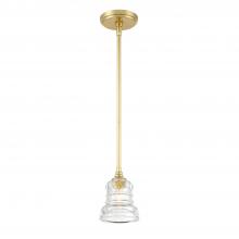 Crystorama GRG-1040-AG - Gregory 5'' Aged Brass Pendant