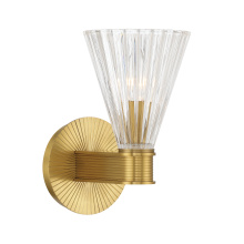 Crystorama LOT-701-LG - Lotus 5.5'' Luxe Gold Sconce