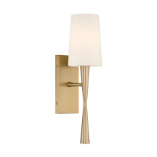 Crystorama TRE-221-OP-AG - Trenton 5'' Aged Brass Sconce