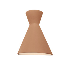 Justice Design Group CER-3100-ADOB - Retro LED Wall Sconce - Closed Top