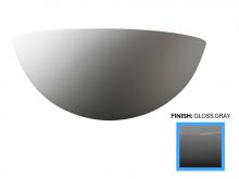 Justice Design Group CER-1300-GRY - Small Quarter Sphere