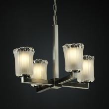 Justice Design Group GLA-8829-30-LACE-NCKL - Modular 4-Light Chandelier