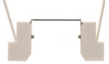 Satco Products Inc. 90/1078 - 78mm Double Ended Porcelain Halogen Socket; R7S Base; 9" Leads; 1-5/8" Height; 4" Width;