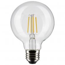 Satco Products Inc. S21236 - 6 Watt G25 LED Filament; Clear; Medium base; 90 CRI; 4000K; 120 Volt