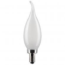 Satco Products Inc. S21309 - 5.5 Watt CA10 LED Filament; Frost; Candelabra base; 90 CRI; 4000K; 120 Volt
