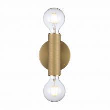 Trans Globe 22300 AG - 2LT VANITY-6" INDUS. KNURLED P