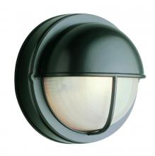 Trans Globe 4120 BK - 1 LIGHT ROUND OUTDOOR BULKHEAD