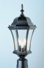 Trans Globe 4504 BK - 3 LITE POST TOP W/CONCA OG