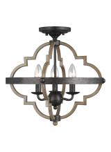 Generation Lighting 7724903-846 - Socorro Three Light Semi-Flush Mount