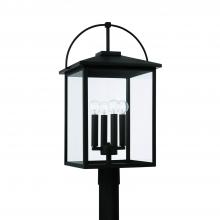 Capital 948043BK - 4 Light Outdoor Post Lantern
