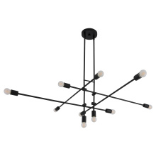 Oxygen 3-697-15 - MIKA 10LT CHANDELIER - BK