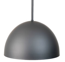 Hunter 48126 - Hunter Erling Matte Black 1 Light Medium Pendant Ceiling Light Fixture