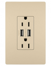 Legrand Radiant TM826USBI - radiant 15A Tamper-Resistant USB Outlet, Ivory