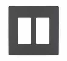 Legrand Radiant RWP262GCC6 - radiant Two-Gang Screwless Wall Plate, Graphite, CC