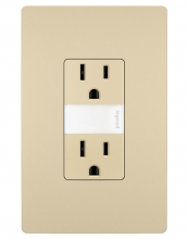 Legrand Radiant NTL885TRICC6 - radiant 15A Tamper-Resistant Outlet with Night Light, Ivory