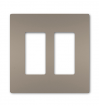 Legrand Radiant RWP262NI - radiant Two-Gang Screwless Wall Plate, Nickel