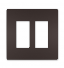 Legrand Radiant RWP262DBCC6 - radiant Two-Gang Screwless Wall Plate, Dark Bronze, CC