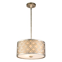 Lucas McKearn gn/arabella/p/m-s - Arabella Medium Pendant - Semi Flush in Distressed Silver