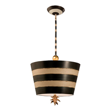 Lucas McKearn pd1019 - South Beach Up-Side-Down Striped Pendant in Black and White