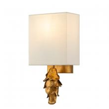 Lucas McKearn sc7038g-1 - Nicholls Sconce in Gold Leaf