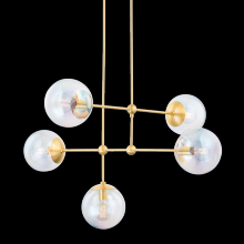 Mitzi by Hudson Valley Lighting H726805-AGB - Ophelia Chandelier