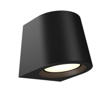Dals DSWC07-CC-V-BK - 7in wall sconce with photocell universal 120V-347V, 0-10V dimming