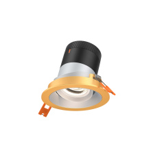 Dals RC03-CC-60-GMBAZ-TGD - 3in Modular Downlight, 5CCT, 60 degree Beam Angle, Gimbal Reflector, Alzak, Gold trim