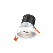 Dals RC03-CC-60-GMBAZ-TWH - 3in Modular Downlight, 5CCT, 60 degree Beam Angle, Gimbal Reflector, Alzak, White trim