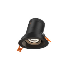Dals RC03-CC-60-GMBBK-TBK - 3in Modular Downlight, 5CCT, 60 degree Beam Angle, Gimbal Reflector, Black, Black trim