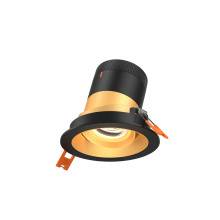 Dals RC03-CC-60-GMBGD-TBK - 3in Modular Downlight, 5CCT, 60 degree Beam Angle, Gimbal Reflector, Gold, Black trim