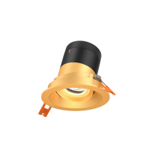 Dals RC03-CC-60-GMBGD-TGD - 3in Modular Downlight, 5CCT, 60 degree Beam Angle, Gimbal Reflector, Gold, Gold trim