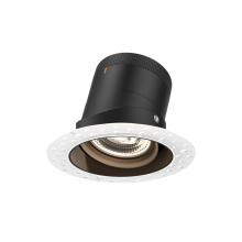 Dals RC04-CC-20-GMBBK-TL - 4in Modular Downlight, 5CCT, 20 degree Beam Angle, Gimbal Reflector, Black, Trimless