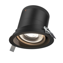 Dals RC06-CC-20-GMBBK-TBK - 6in Modular Downlight, 5CCT, 20 degree Beam Angle, Gimbal Reflector, Black, Black trim
