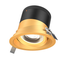 Dals RC06-CC-20-GMBGD-TGD - 6in Modular Downlight, 5CCT, 20 degree Beam Angle, Gimbal Reflector, Gold, Gold trim