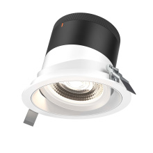 Dals RC06-CC-60-GMBWH-TWH - 6in Modular Downlight, 5CCT, 60 degree Beam Angle, Gimbal Reflector, White, White trim