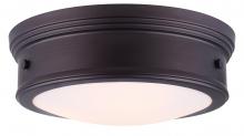 Canarm IFM624A15ORB - BOKU, IFM624A15ORB -G-, 3 Lt Flush Mount, Flat Opal Glass