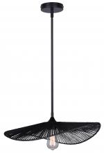 Canarm IPL2208B01BK - Georgia 1 Light Black Pendant